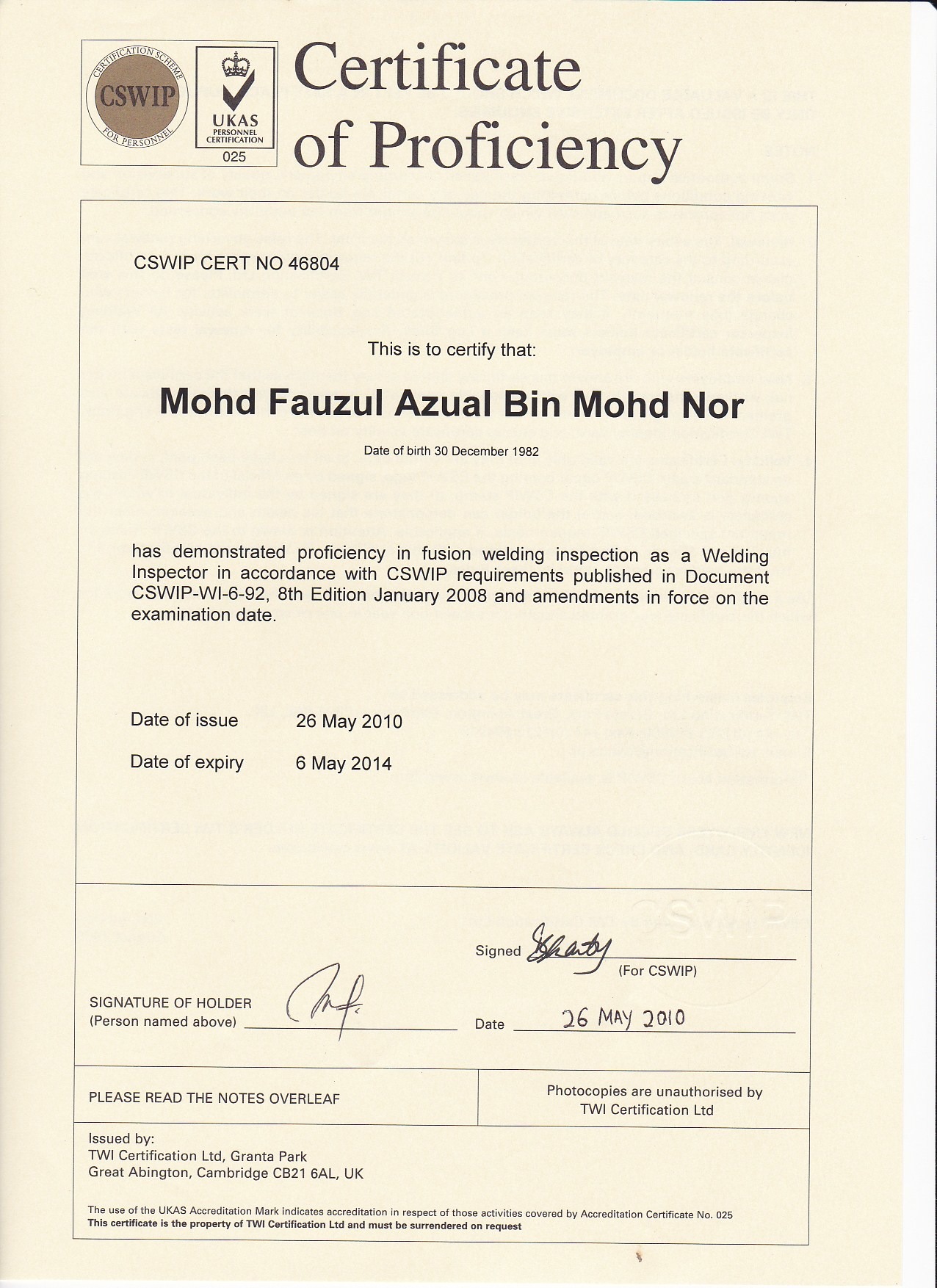 M Fauzul Azual M Nor - Bayt.com